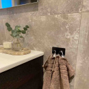 Towel Hook Base 220 2-Hook - Matte Black