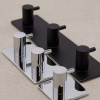 Towel Hook Base 220 2-Hook - Matte Black