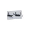 Towel Hook Base 220 2-Hook - Chrome