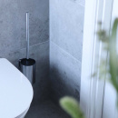 Solid Toilet Brush - Chrome