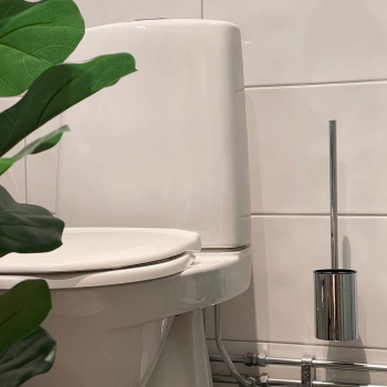Solid Toilet Brush - Chrome