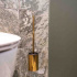 Solid Toilet Brush - Polished Brass