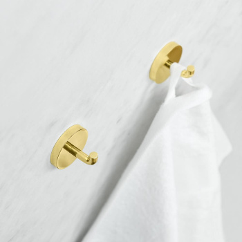 Single Hook Calm - Polished Brass