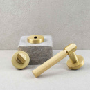 Door Handle Helix 200 - European Standard - Brass