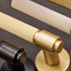 Door Handle Helix 200 Stripe - Scandinavian Standard - Black