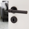 Door Handle Helix 200 Stripe - Scandinavian Standard - Black
