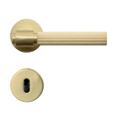 Door Handle Helix 200 Stripe - European standard - Brass 