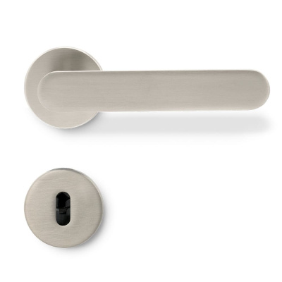 Door Handle Vibe Plain - Stainless Steel Look in the group Door handles / Color/Material / Stainless at Beslag Online (752031-41-V)