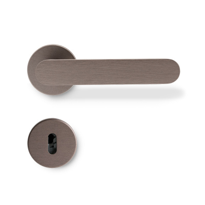 Door Handle Vibe Plain - European Standard - Dark Bronze in the group Door handles / Color/Material / Bronze at Beslag Online (752032-41E)