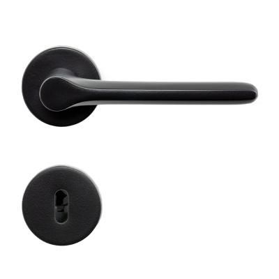 Door Handle Sintra - European Standard - Matte Black in the group Door handles / Color/Material / Black at Beslag Online (752033-41E)