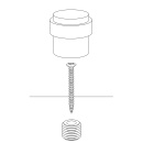 Door Stop Helix Stripe - Antique Bronze