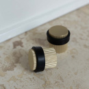 Door Stop Helix Stripe - Brass