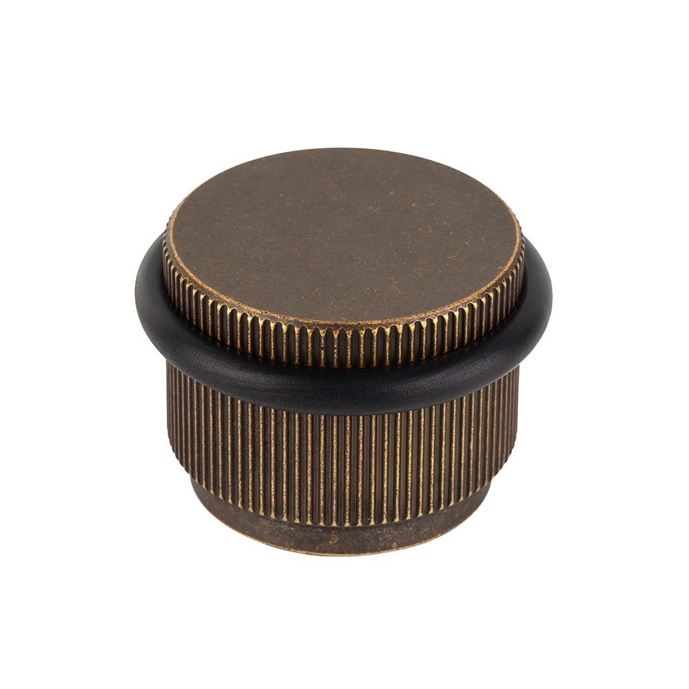 Door Stop Arpa Floor - Antique Brass