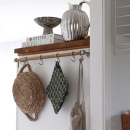 Kitchen Rail Aveny - 600mm - Complete - Oak/Brushed Stainless