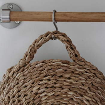 Kitchen Rail Aveny - 600mm - Complete - Oak/Brushed Stainless