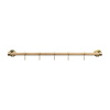 Kitchen Rail Aveny - 600mm - Complete - Oak/Polished Untreated Brass