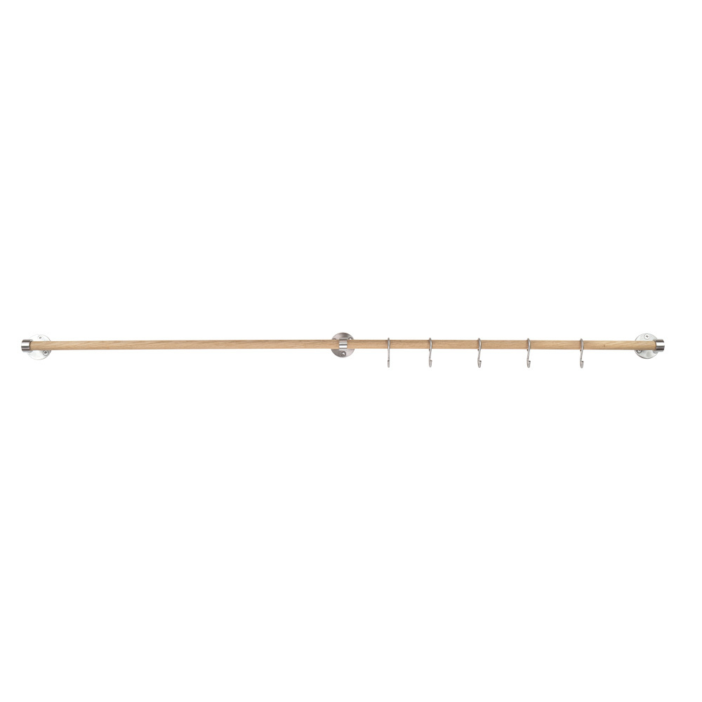 Extension Rod Aveny - 600mm - Oak/Brushed Stainless