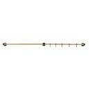 Extension Rod Aveny - 600mm - Oak/Matte Black