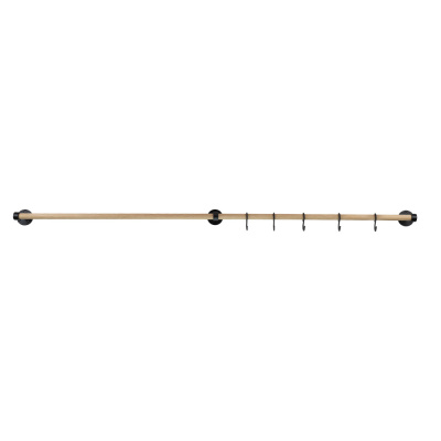 Extension Rod Aveny - 600mm - Oak/Matte Black in the group Hooks / Show all hooks / Kitchen Rail at Beslag Online (947971-41)