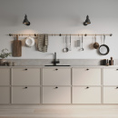 Extension Rod Aveny - 600mm - Oak/Matte Black