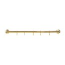 Kitchen Rail Aveny - 600mm - Complete - Polished Untreated Brass