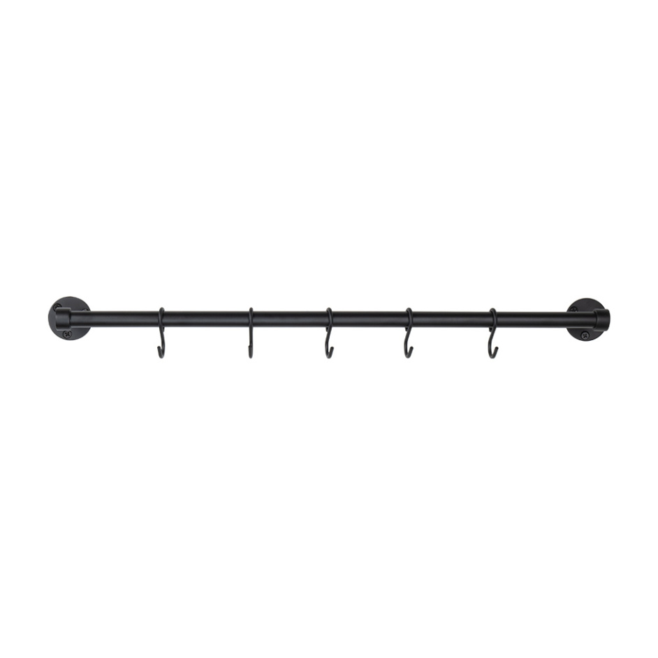 Kitchen Railing Aveny 600mm Complete Matte Black Bes
