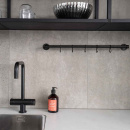 Kitchen Rail Aveny - 600mm - Complete - Matte Black