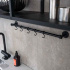 Kitchen Railing Aveny - 600mm - Complete - Matte Black