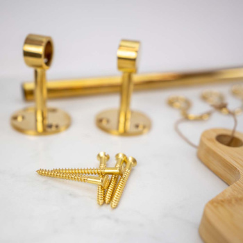 Extension Rod Aveny - 600mm - Polished Untreated Brass