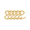 Hook Aveny - 5-p - Polished Untreated Brass