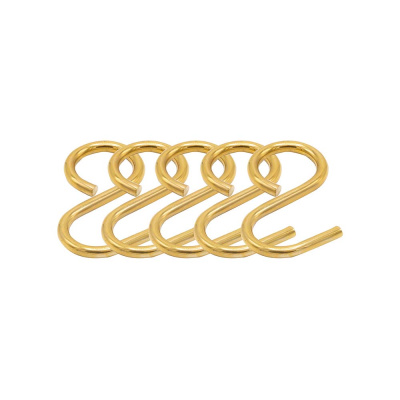 Hook Aveny - 5-p - Polished Untreated Brass in the group Hooks / Show all hooks / Kitchen Rail at Beslag Online (948010-41)