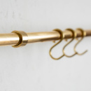 Hook Aveny - 5-p - Polished Untreated Brass