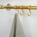 Hook Aveny - 5-p - Polished Untreated Brass