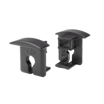 End Caps Miss - Black - 2-p