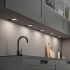 Thin LED lighting under kitchen cabinets