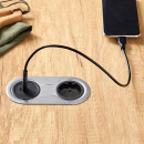 Power Socket Infini - Stainless Steel Look