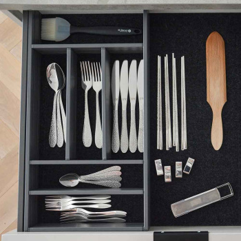  Cutlery Drawer Flex Basic - Dark Grey