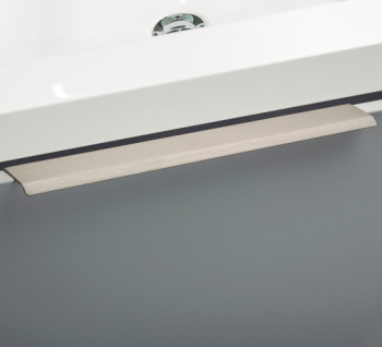 Edge Pull Handle Curve - Stainless Steel Finish