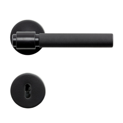 Door Handle Helix 200 - Black in the group Door handles / Color/Material / Black at Beslag Online (dht-helix-svart)