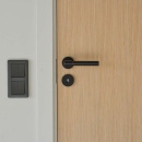 Door Handle Helix 200 Plain - Black