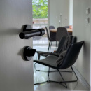 Door Handle Helix 200 Plain - Black