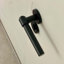 Door Handle Helix 200 Plain - Black