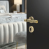 Door Handle Helix 200 Stripe - Antique Bronze