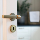 Door Handle Helix 200 Stripe - Antique Bronze