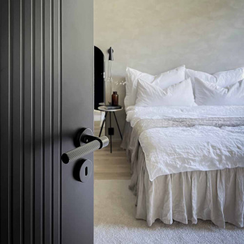 Door Handle Helix 200 Stripe - Black