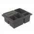 Recycling Bin - Cube Basic Low - Dark Grey