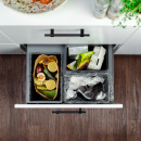 Kitchen Recycling Bin - Cube Compact Eco - Dark Grey