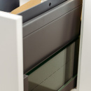 Kitchen Recycling Bin - Cube Compact Eco - Dark Grey