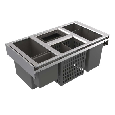 Recycling Bin - Hide Eco - Stainless Steel in the group Storage / Show all storage / Waste sorting solution at Beslag Online (for-hide-eco-rostfri)