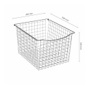 Wire Basket 330 - Dark Grey